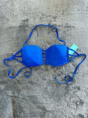 Calzedonia cobey Royal Blue Strappy Bandeau Swim Top 38